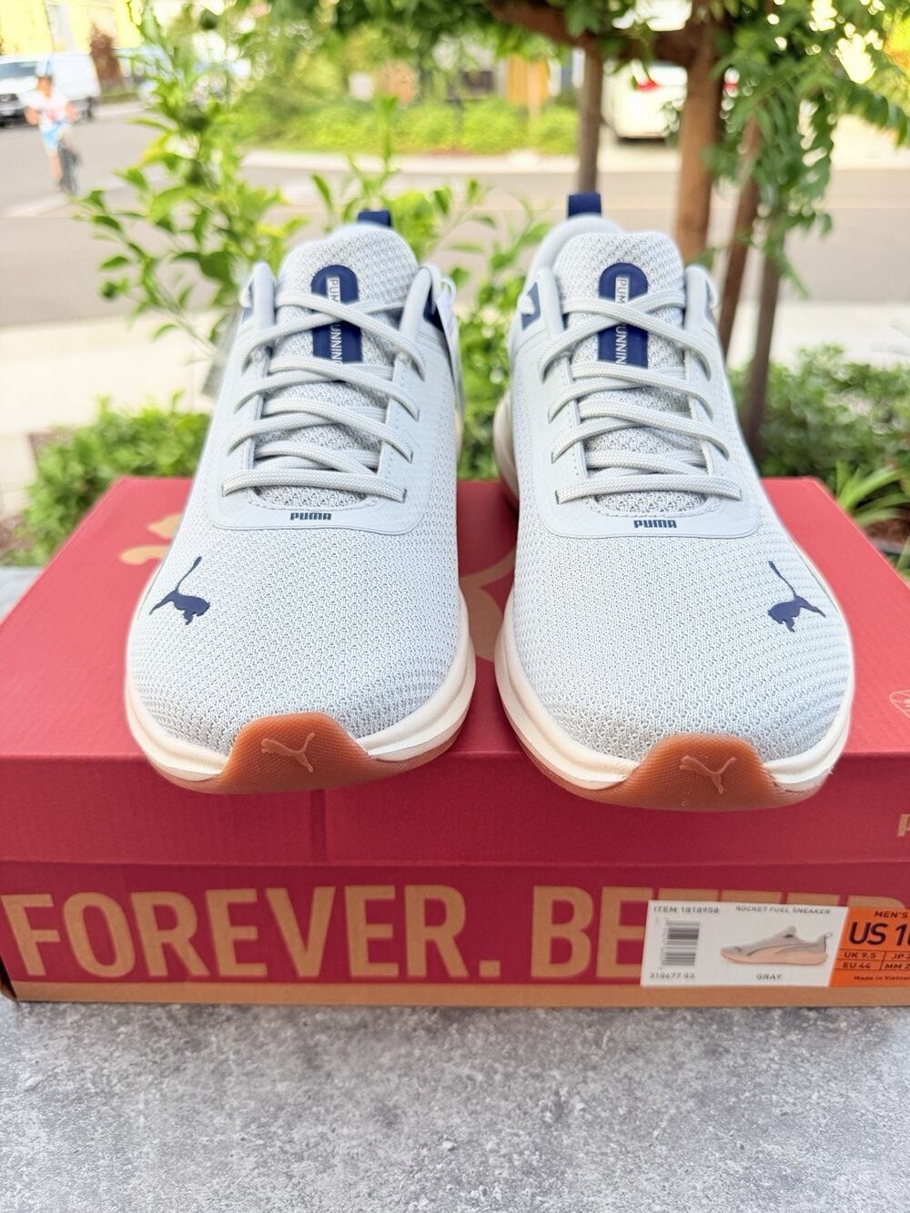 PUMA Rocket Fuel Lite Mens Size 10.5 Gray Running Shoes Sneakers NIB